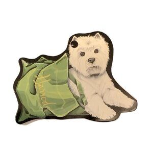 Harrods West Highlander Terrier Westie Dog Die-Cut Notepad 5.75" x 4"